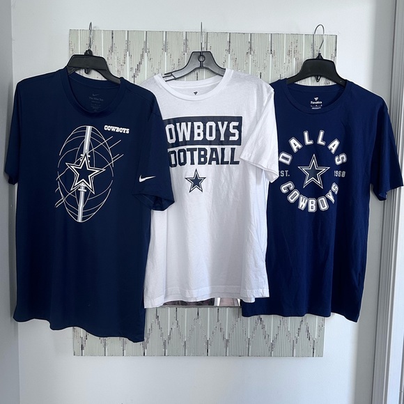 Dallas Cowboys NFL T-Shirts Bundle of 3 Nike Fanatics Football Tees Apparel Sz L - Picture 2 of 16